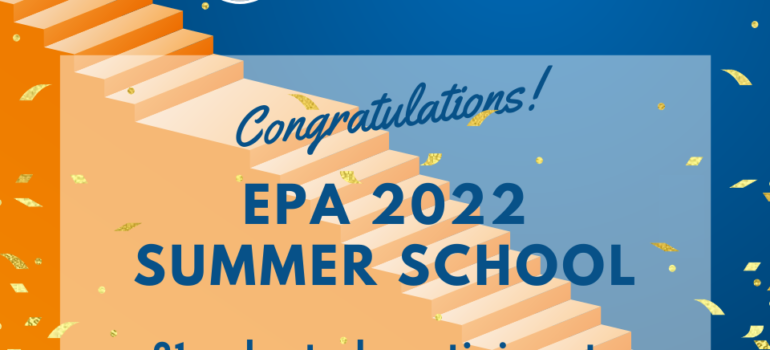 EPA 2022 Summer School Winners